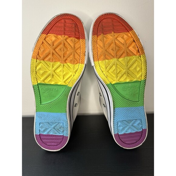 Converse All Star Chuck Taylor High Top Men’s 6 Women’s 8 Rainbow Pride #1075 - Picture 9 of 16